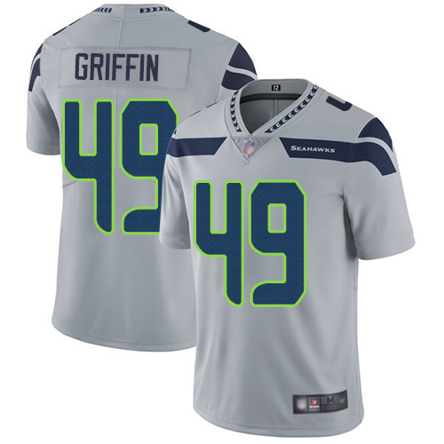 Seattle Seahawks Limited Grey Men Shaquem Griffin Alternate Jersey NFL Football #49 Vapor Untouchable->youth nfl jersey->Youth Jersey